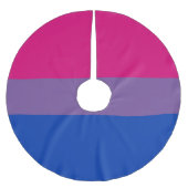 Jupon De Sapin En Polyester Brossé Drapeau de la fierté bisexuelle (Devant)