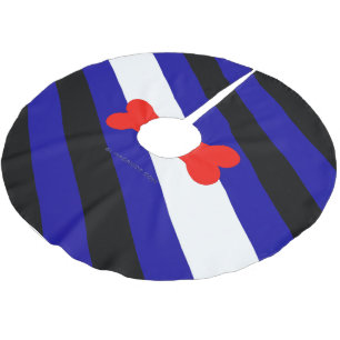 Jupon De Sapin En Polyester Brossé Drapeau de la fierté de jeu de chiots de SlipperyJ