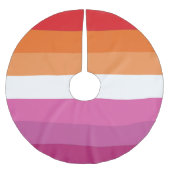 Jupon De Sapin En Polyester Brossé Drapeau de la fierté lesbienne (Devant)