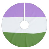 Jupon De Sapin En Polyester Brossé Drapeau de la fierté queer (Devant)