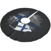 Jupon De Sapin En Polyester Brossé Drapeau de la Finlande (Angle)