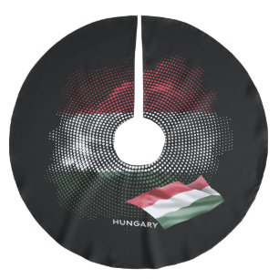Jupon De Sapin En Polyester Brossé Drapeau de la Hongrie