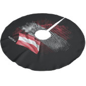 Jupon De Sapin En Polyester Brossé Drapeau de l'Autriche (Angle)