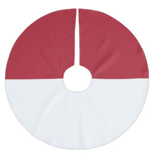 Jupon De Sapin En Polyester Brossé Drapeau de Monaco