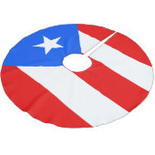 Jupon De Sapin En Polyester Brossé Drapeau de Porto Rico (Angle)