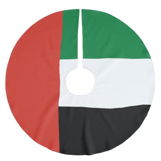Jupon De Sapin En Polyester Brossé Drapeau des Émirats arabes unis (Devant)