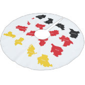 Jupon De Sapin En Polyester Brossé Drapeau des États allemands (Angle)