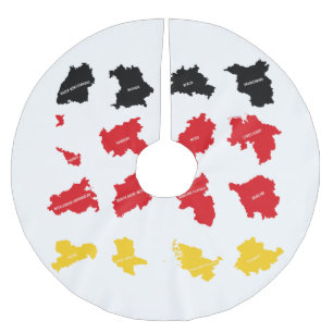 Jupon De Sapin En Polyester Brossé Drapeau des États allemands