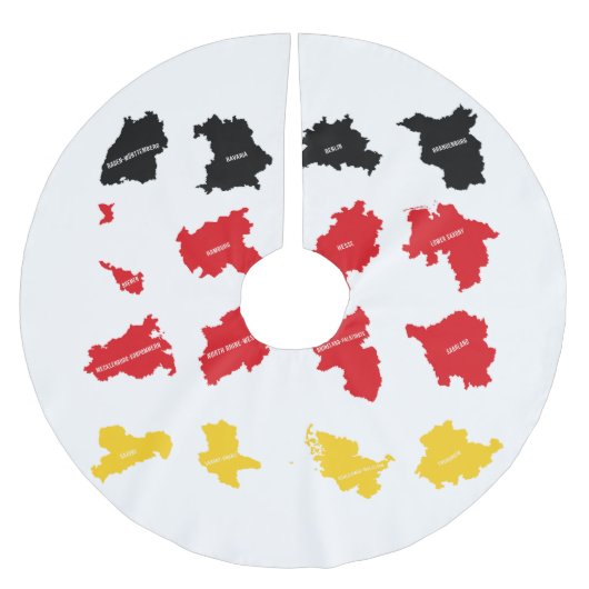 Jupon De Sapin En Polyester Brossé Drapeau des États allemands (Devant)