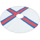 Jupon De Sapin En Polyester Brossé Drapeau des îles Féroé (Angle)