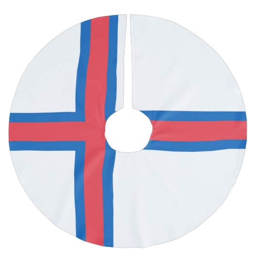 Jupon De Sapin En Polyester Brossé Drapeau des îles Féroé (Devant)
