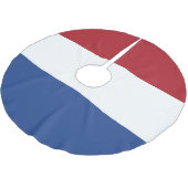 Jupon De Sapin En Polyester Brossé Drapeau des Pays-Bas (Angle)