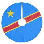 Jupon De Sapin En Polyester Brossé Drapeau du Congo (Devant)