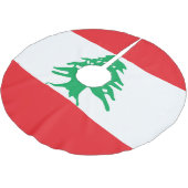 Jupon De Sapin En Polyester Brossé Drapeau du Liban (Angle)