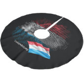 Jupon De Sapin En Polyester Brossé Drapeau du Luxembourg (Angle)