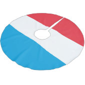 Jupon De Sapin En Polyester Brossé Drapeau du Luxembourg (Angle)