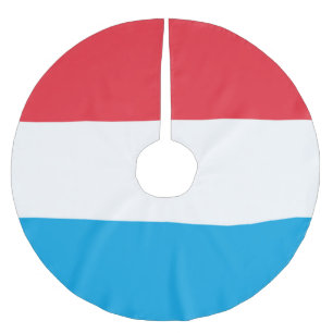 Jupon De Sapin En Polyester Brossé Drapeau du Luxembourg