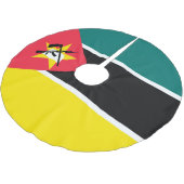 Jupon De Sapin En Polyester Brossé Drapeau du Mozambique (Angle)