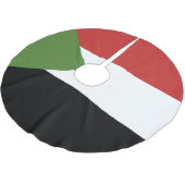 Jupon De Sapin En Polyester Brossé drapeau du Soudan (Angle)