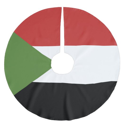 Jupon De Sapin En Polyester Brossé drapeau du Soudan (Devant)