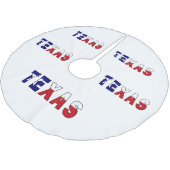 Jupon De Sapin En Polyester Brossé Drapeau du Texas (Angle)