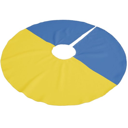 Jupon De Sapin En Polyester Brossé Drapeau d'Ukraine (Angle)