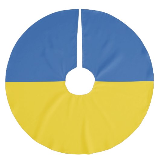 Jupon De Sapin En Polyester Brossé Drapeau d'Ukraine (Devant)