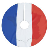 Jupon De Sapin En Polyester Brossé drapeau français (Devant)