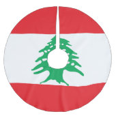 Jupon De Sapin En Polyester Brossé Drapeau libanais (Devant)
