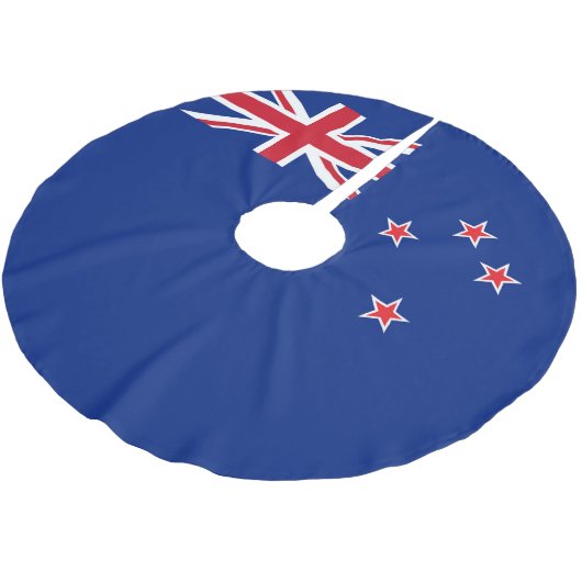 Jupon De Sapin En Polyester Brossé Drapeau néo-zélandais (Angle)