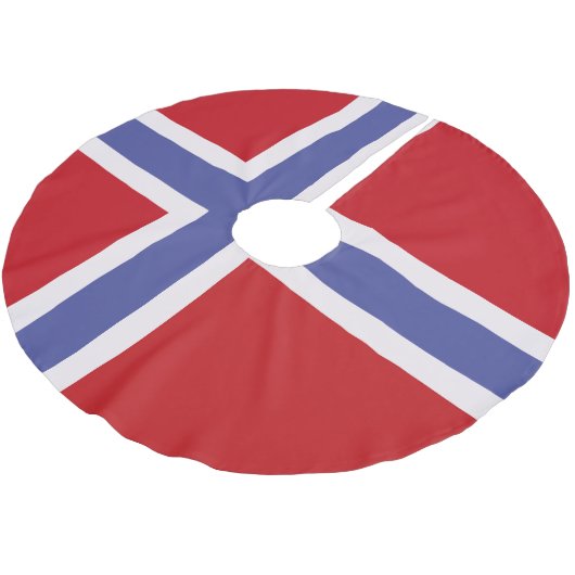 Jupon De Sapin En Polyester Brossé Drapeau norvégien (Angle)