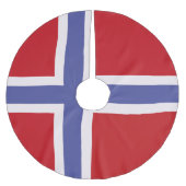 Jupon De Sapin En Polyester Brossé Drapeau norvégien (Devant)