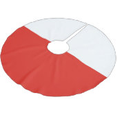 Jupon De Sapin En Polyester Brossé Drapeau polonais (Angle)