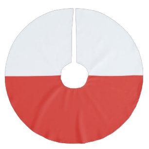 Jupon De Sapin En Polyester Brossé Drapeau polonais