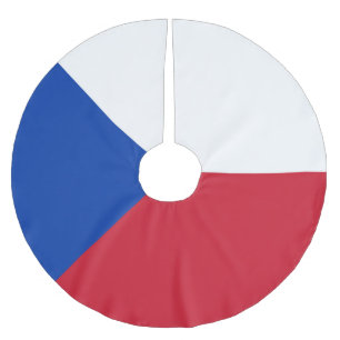 Jupon De Sapin En Polyester Brossé Drapeau République tchèque