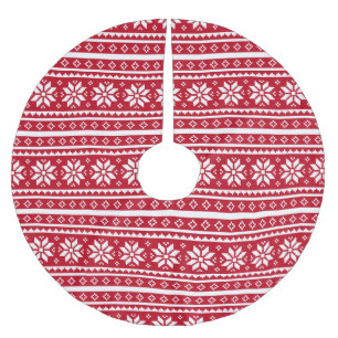 Jupon De Sapin En Polyester Brossé Drôle laide pull de Noël jupe d'arbre motif