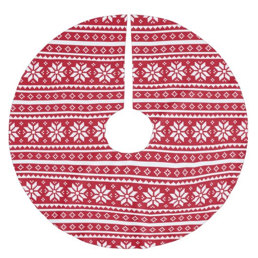 Jupon De Sapin En Polyester Brossé Drôle laide pull de Noël jupe d'arbre motif (Devant)