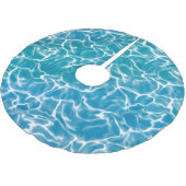 Jupon De Sapin En Polyester Brossé Eau bleue* (Angle)