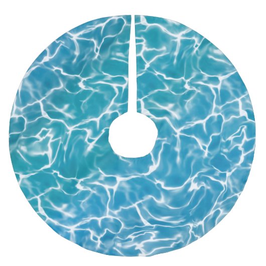 Jupon De Sapin En Polyester Brossé Eau bleue* (Devant)