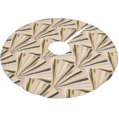 Jupon De Sapin En Polyester Brossé Echelles Art Déco : Glamour d'or géométrique (Angle)