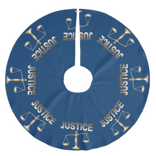 Jupon De Sapin En Polyester Brossé Échelles de justice (Devant)