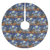 Jupon De Sapin En Polyester Brossé Éffrayant d'Halloween dalmate (Devant)