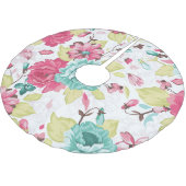 Jupon De Sapin En Polyester Brossé Élégance Abstraite florale Arrière - plan sans cou (Angle)