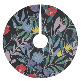 Jupon De Sapin En Polyester Brossé Élégance florale : Arrière - plan Vintage Abstrait