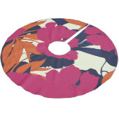 Jupon De Sapin En Polyester Brossé Élégance florale : motif abstrait (Angle)