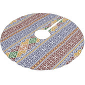 Jupon De Sapin En Polyester Brossé élégant motif ethnique (Angle)