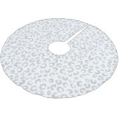 Jupon De Sapin En Polyester Brossé Élégant Parties scintillant d'argent Motif Leopard (Angle)