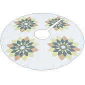 Jupon De Sapin En Polyester Brossé Élégante Étoile géométrique moderne éclate (Angle)