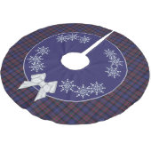 Jupon De Sapin En Polyester Brossé Elégante fierté écossaise Jupe d'arbre plaid (Angle)