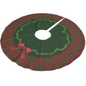 Jupon De Sapin En Polyester Brossé Elégante jupe d'arbre plaid écossaise festive Dunb (Angle)
